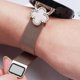 thumbnail image 5 of For Huami Amazfit GTR 42mm Milanese Band Stainless Steel Watch Strap Clover Decor, Size: S - Black B, 5 of 5