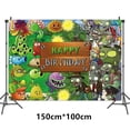 thumbnail image 4 of Juego de globos de látex con temática de mineros y zombis, decoración para tartas de PVZ, suministros para fiestas, pancartas de feliz cumpleaños, juguetes para niños, 4 of 5