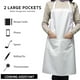 thumbnail image 2 of Delantal de cocina de algodón puro: diseño unisex, tamaño 65 x 75 cm, color liso, protege la ropa mientras se cocina, fácil de limpiar, apto para adultos, 2 of 6