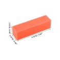 thumbnail image 4 of Unique Bargains 10 Pcs Comfortable Rectangle Nail Buffers for DIY Orange, 4 of 6
