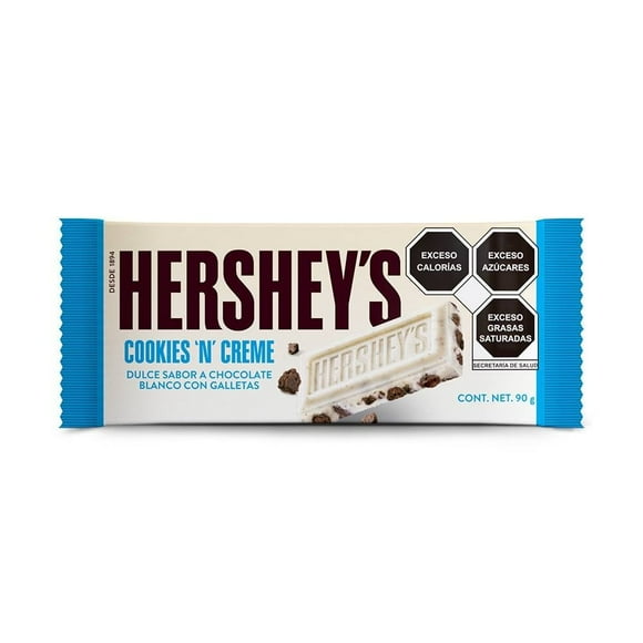 Barra de chocolate Hershey's cookies n creme 90 g