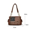 thumbnail image 4 of MKF Collection Alaina Womens Shoulder Bag Vegan Leather USA Flag Turquoise Blue Handbags Purse by Mia K, 4 of 7