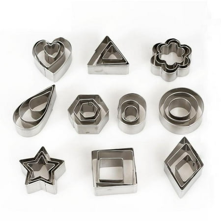 

30 Pcs/set Mini Cookie Cutter Shapes Small Molds For Pastry Cla Dough Cake A0I2