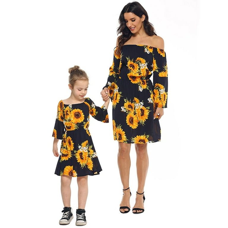 Mommy and shop me sunflower dress