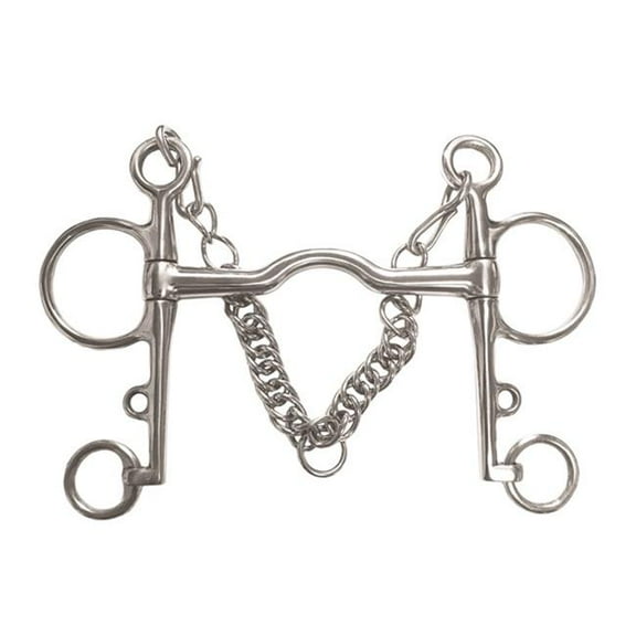 Jacks Imports 21250C-5 Low Port Pelham Bit - 5 in.