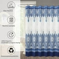 thumbnail image 6 of Farmhouse Shower Curtain for Bathroom Paisley Shower Curtain Boho Shower Curtains Blue Shower Curtain for Hotel Bathtubs, 72 x 72 inch, 6 of 6