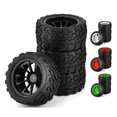 thumbnail image 2 of 4Pcs 118MM 1/10 RC Pneu Pneu Mousse Insert 12mm Hex pour Arrma Redcat, Rouge, 2 of 9