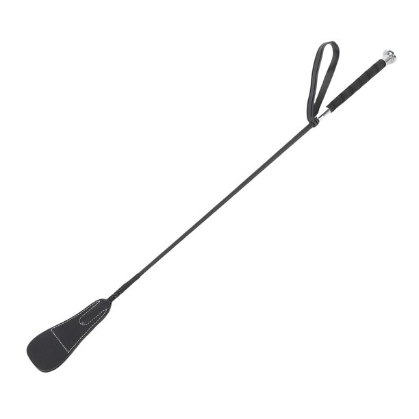 Cuerte de Montar para Caballos, Varilla de Fibra de PC de 26.8 Pulgadas y Eciestre de Cuero Caballo de Caballo de Caballo con Correa de Muñeca de Goma Látigo de Caballo de