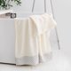 thumbnail image 5 of Hotel Bath Towel Quick Drying Soft Thick Absorbent Bath Sheet | Extra Long 55.12x27.56 in | Lightweight Fast Dry for Adults | Single Pack | Blue Brown Khaki White | 400g Cotton, 5 of 6
