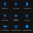 thumbnail image 2 of Inteprter Auriculares de 1 pieza, auriculares con Control de voz compatibles con Bluetooth, botón táctil, 10 horas de tiempo de reproducción Type2 NO2, 2 of 6