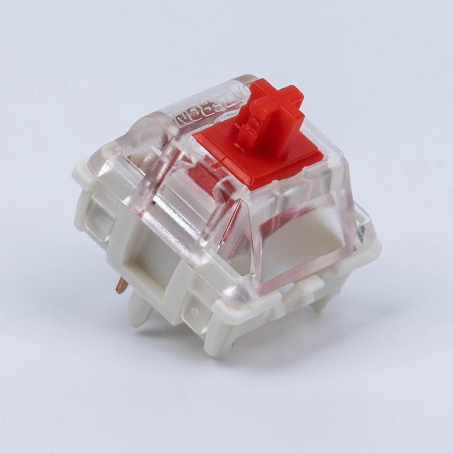 GATERON Jupiter Red Keyboard Switches, Linear 45gf RGB LED 5 Pin Factory Pre-lubed Key Switches for MX Mechanical Keyboard(Red,110PCS)