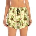 thumbnail image 2 of Vsdgher Avocados And Hearts Athletic Shorts for Women, Women's Running Double Layer Shorts, High Waisted Yoga Shorts, Workout Athletic Shorts-Small, 2 of 7