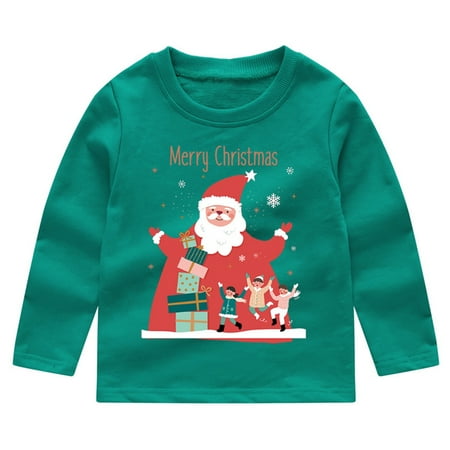 

THE WILD Casual Pretty Boys And Girls Cute Printed Long Sleeve Pullover Christmas Sweatshirt
