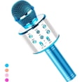thumbnail image 1 of Micrófono Karaoke ISRE Con Efectos De Voz Y Bocina Bluetooth Incluida, 1 of 5