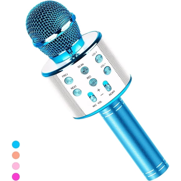 Micrófono Karaoke ISRE Con Efectos De Voz Y Bocina Bluetooth Incluida
