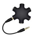 thumbnail image 1 of 1 to 5 Audio Splitter 3.5mm Audio Router Separator Device Adapter with 3.5mm Wire, 1 of 5