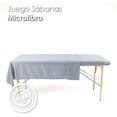 thumbnail image 3 of Juego de Sábanas La Nueva Perla Gris Perla Microfibra para Camilla de Masaje Spa, 3 of 8