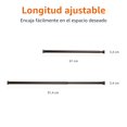 thumbnail image 4 of Barra de cortina de tensión ajustable de 61 cm a 91 cm de ancho, bronce, acabado clásico, 4 of 5