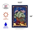 thumbnail image 2 of Toland Home Garden American Daisies Flower Patriotic Flag Double Sided 12x18 Inch, 2 of 5
