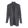 thumbnail image 1 of Cárdigan informal de manga larga para mujer, cárdigan de punto grueso con frente abierto, prendas de vestir Gris M Yuyangstore abrigo abrigo, 1 of 8