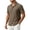 Brown, variant on Men's Summer Beach Shirts Cuban Collar Short Sleeve Button Relaxed Fit Shirts Fashion Mexican Guayabera Hawaiian Shirts Wine S