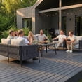 thumbnail image 3 of LayinSun Outdoor Patio Woven Rope Chairs, 2-Person Deep Seating Modern Armchairs 2-Seat for Outside, 3 of 8