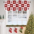 thumbnail image 4 of Valances for Windows Christmas Snowflakes Rod Pocket Cafe Window Treatments Valance Curtains for Kitchen Bathroom Laundry Basement Windows 60"x14", 4 of 7