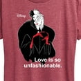 thumbnail image 3 of Disney Villains - Cruella De Vil Love Unfasionable  - Women's Short Sleeve Graphic T-Shirt, 3 of 5