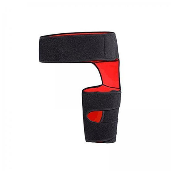 Xuanheng 2xHip Brace Thigh Compression Sleeve for Hip Fleхоr Strain Men Women Both Legs Black and Red