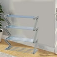 thumbnail image 5 of Miogawg Shoe Rack, 4 Tier Stainless Steel Shoe Organizer,Free Standing Shoes Rack With Sturdy Frame Shoe Rack For Entryway, Hallway, Bedroom, Bathroom., 5 of 6