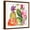 Brown Frame, variant on Art.com Desert Rose II Art Print by Kristy Rice, 16" x 16"