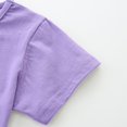 thumbnail image 3 of Bonita camiseta de verano para niñas, sudadera con estampado de mariposas, cuello redondo y manga corta., 3 of 8