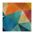 thumbnail image 4 of HAOXIT Orange Triangular Polygonal Gradient Colors Table Cloth Polyester s for , , 40*40, 4 of 8
