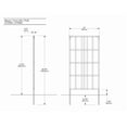 thumbnail image 7 of Urbana 39" L x 77" H Modern Vinyl Trellis, Slate Gray, 7 of 7