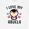thumbnail image 4 of Inktastic I Love My Abuela with Cute Penguin and Hearts Girls Baby Bodysuit, 4 of 5