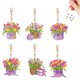 thumbnail image 1 of Llavero con Pintura Diamantes 6 Uds Acrílicos Doble Cara para Suministros Fiesta Hugtrwg, 1 of 9
