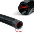 thumbnail image 5 of Cabtherlyn 4pcs 10AN 45 Degree Swivel Hose End Fitting for Braided CPE Fuel Oil Gas Line Hose AN10 Adapter Aluminum Black, 5 of 5