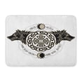 thumbnail image 1 of KDAGR Two Wolves from Norse Mythology Hati and Skoll Devour Doormat Floor Rug Bath Mat 23.6x15.7 inch, 1 of 1