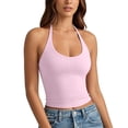 thumbnail image 4 of Landzoo Women'S Tank Tops Solid Color Sleeveless Halter Undershirt Summer Lightweight Women Vest Size M Red, 4 of 7