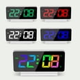 thumbnail image 3 of Despertador LED Digital Advancent recargable dormitorio cabecera termómetro Snooze espejo Decoración Pantalla verde, 3 of 6