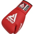thumbnail image 2 of RDX Professional Boxing Gloves, APEX Lace-Up Competition Fighter Gloves, Maya Hide Super Skin Leather, Padded Wrist Support, Multi-Layered, Traditional Extra Long Laces For Firm Secure Fit, 2 of 9