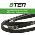 thumbnail image 3 of 8TEN Drive Belt for John Deere LT150 LT155 LT160 M47765 38 inch 810-CBL2302T, 3 of 4