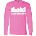 thumbnail image 3 of Inktastic San Francisco Skyline with Grunge Long Sleeve T-Shirt, 3 of 5
