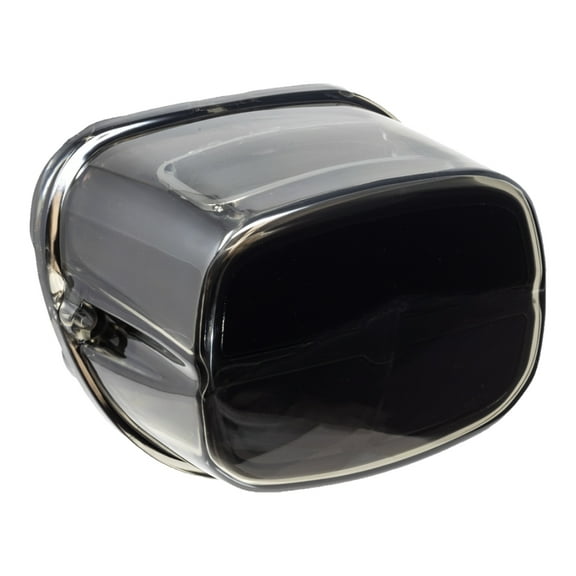 Letric Lighting 1999  OEM Sq Back Model Squareback LED Taillight - Black (Chrome Housing/Clear Lens)