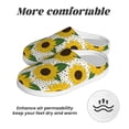 thumbnail image 6 of Fotbe Sunflowers Pattern Women's Fuzzy Curly Fur Memory Foam Loafer Slippers Indoor Outdoor Slippers Winter Home Shoes-39/40, 6 of 7