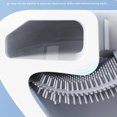 thumbnail image 5 of Escobilla de baño de silicona flexible con soporte, escobilla de baño de limpieza profunda con mango de plástico antideslizante, cabezal de cuenco flexible para limpiar la esquina, 5 of 5