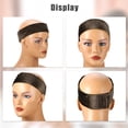 thumbnail image 7 of Unique Bargains 2pcs Fastener Band, Velvet for Securing Wigs,Adjustable, No Slip, Hold Hair Back Deep Coffee Color, 7 of 7