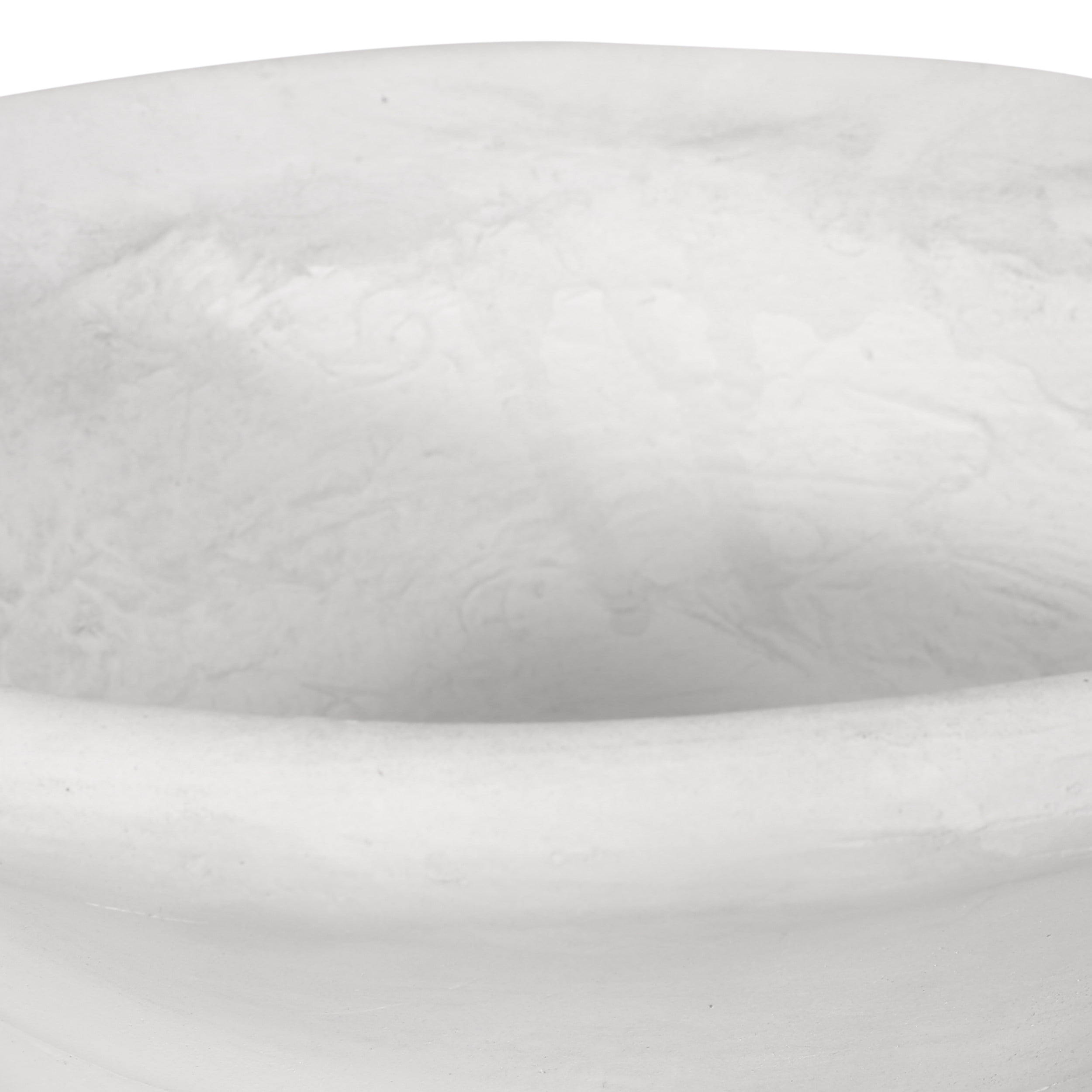 GDF Studio Michaelia Outdoor Garden Lightweight Concrete Urn Planter, Antique White