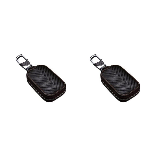 Kearding Llavero elegante de cuero con cadena duradera, adecuado para hombres y mujeres, bolso asequible, regalo perfecto, ligero Type1 NO1