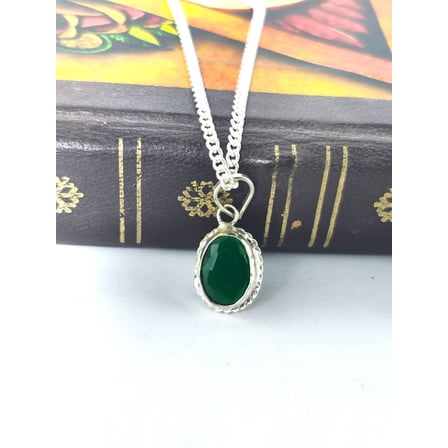 Shyamgems Green Onyx Pendant Natural Onyx Pendant